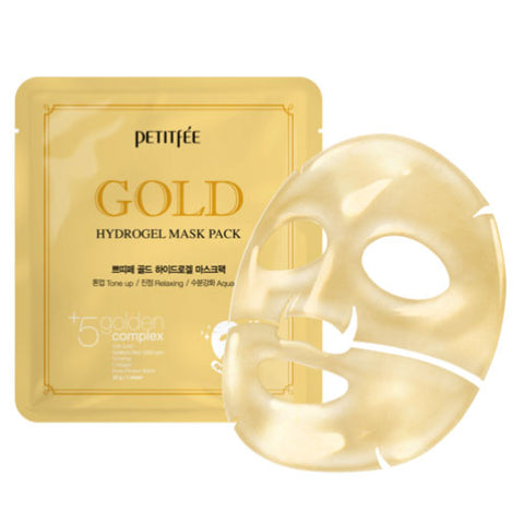 쁘띠페 골드 하이드로겔 마스크팩 5매 Petitfee Gold Hydrogel Mask Pack 32g x 5sheet 팩 종류 너무 많죠? 일단 써보고 이야기 해요! - daitso.de